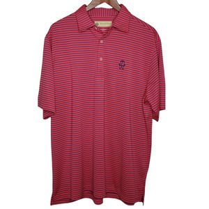 Donald Ross sportswear polo shirt red with stripes